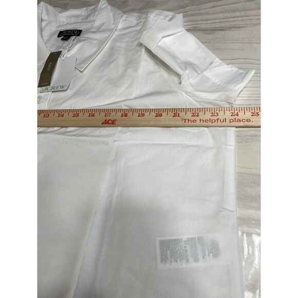 J.Crew Gamine Shirt in Cotton Poplin Cropped fit Shirt NWT Size 16 - Picture 5 of 7